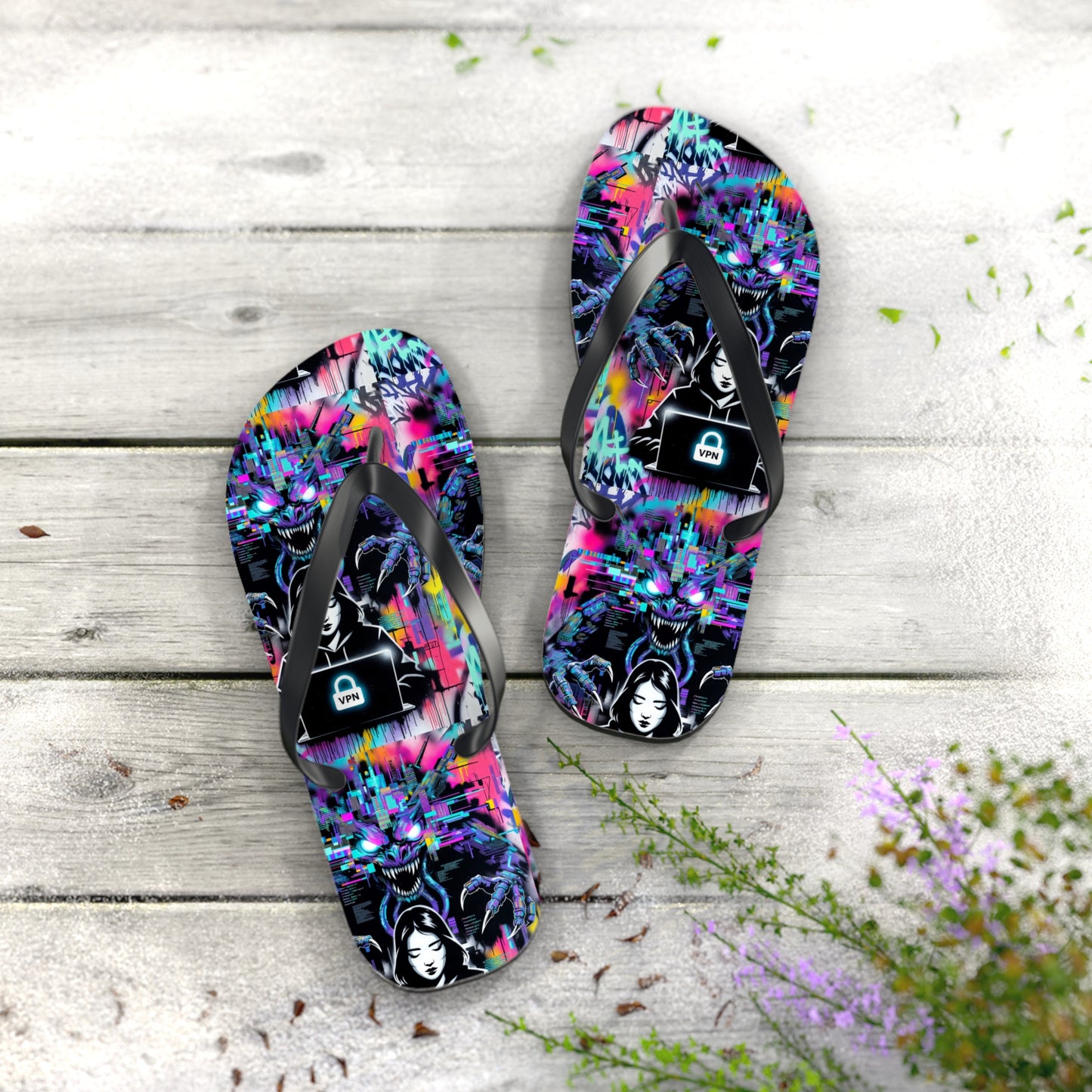 VPN Beach Flip Flops – Power Surge