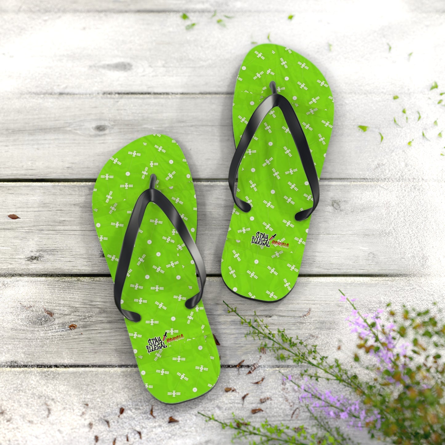 Satellite Flip Flops – Stay Illegal Satellite Lime