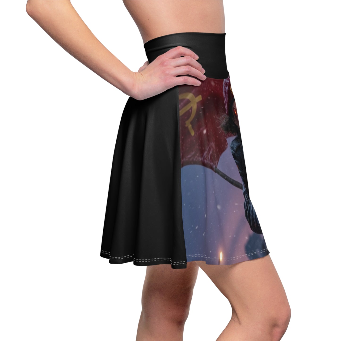 Women's Skater Skirt — Hammer Sickle Bike Sith