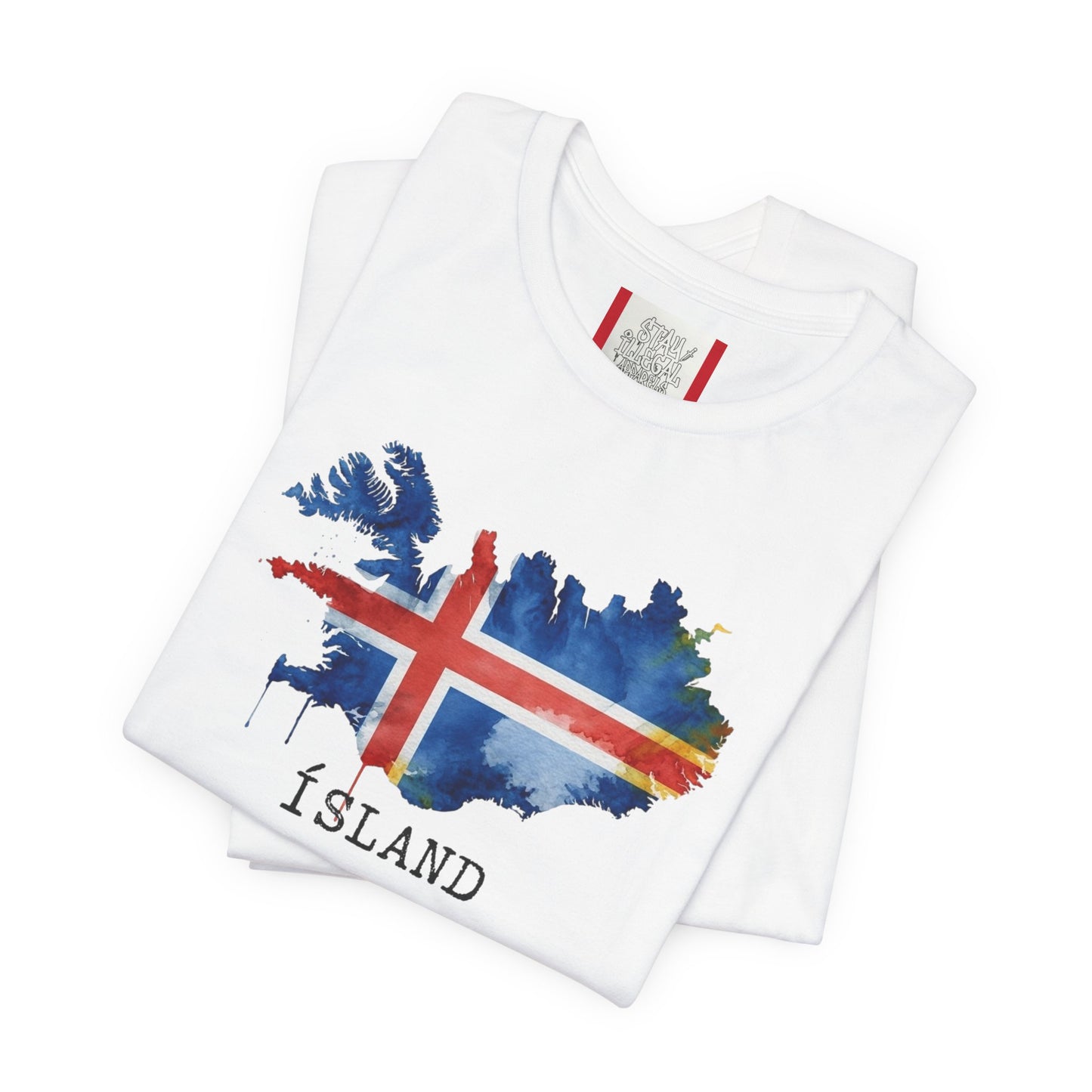 Country T‑Shirt — ÍSLAND (ICELAND)