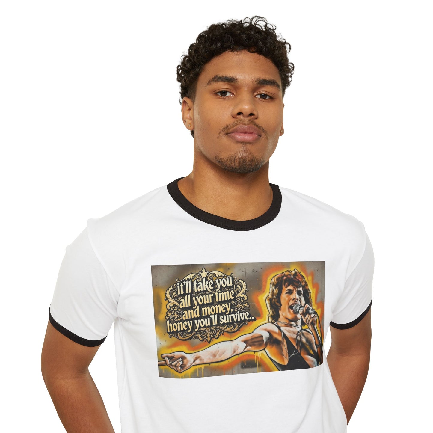 Stay Illegal Ringer T-Shirt — Freddie You Survive