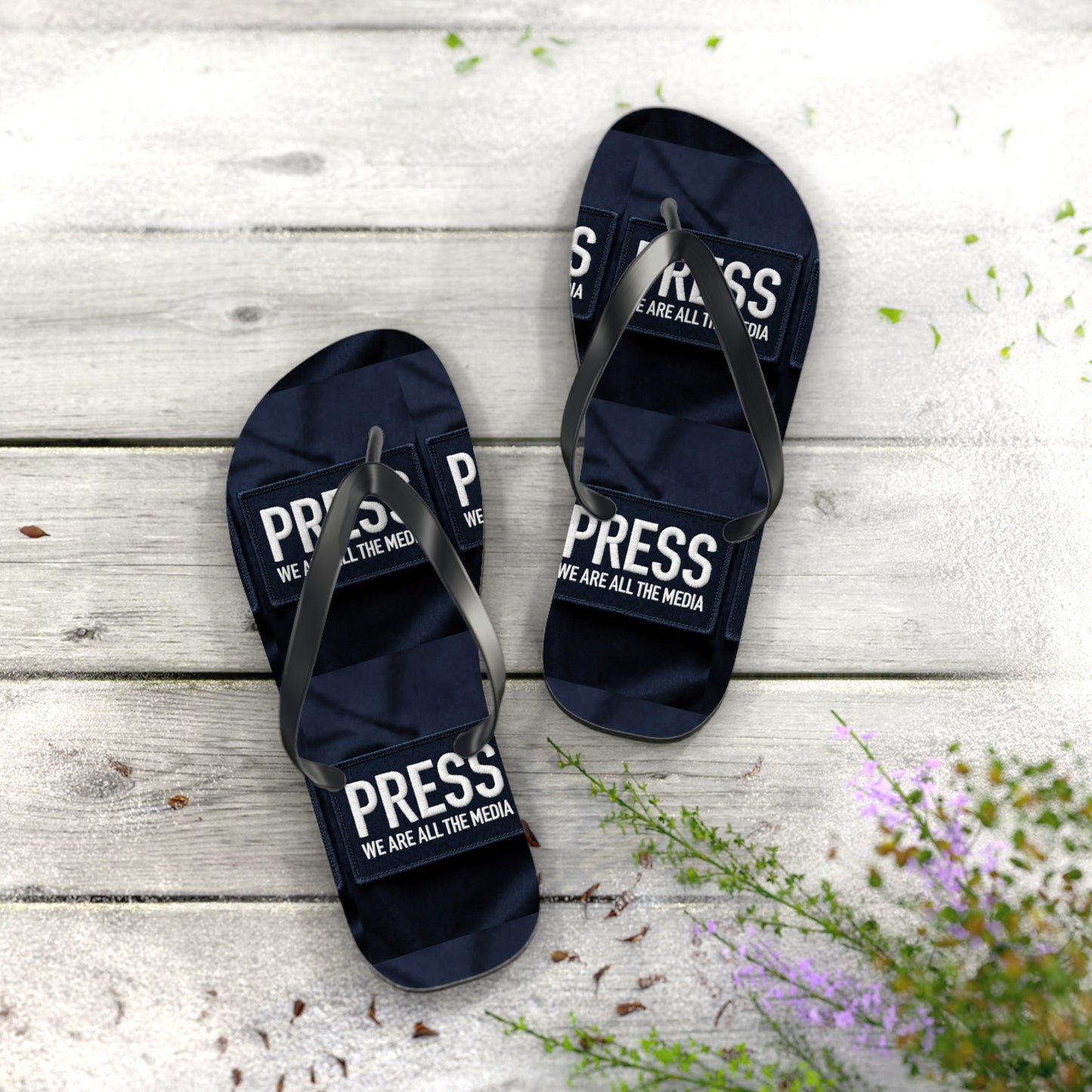 Press Freedom Flip Flops – PRESS ONLY
