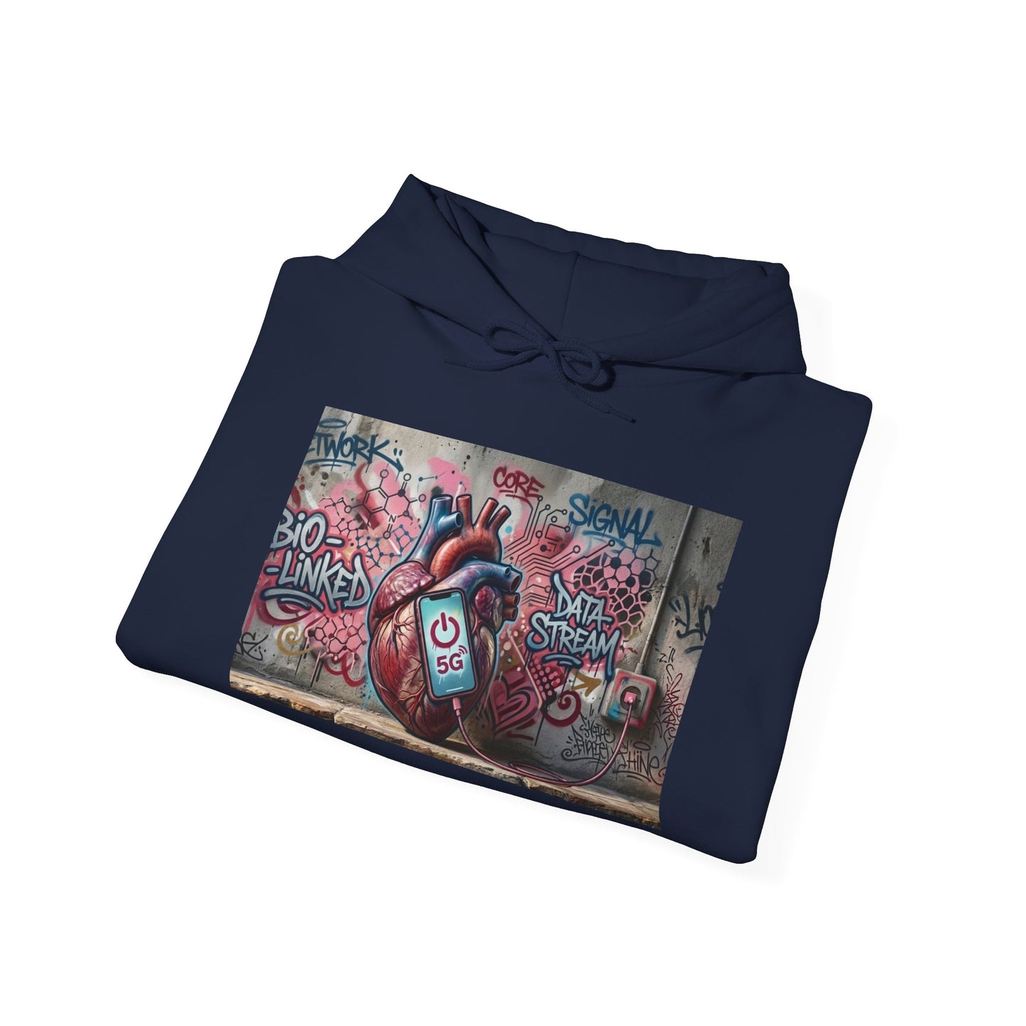 Stay Illegal Graffiti Hoodie - Mobile Heart