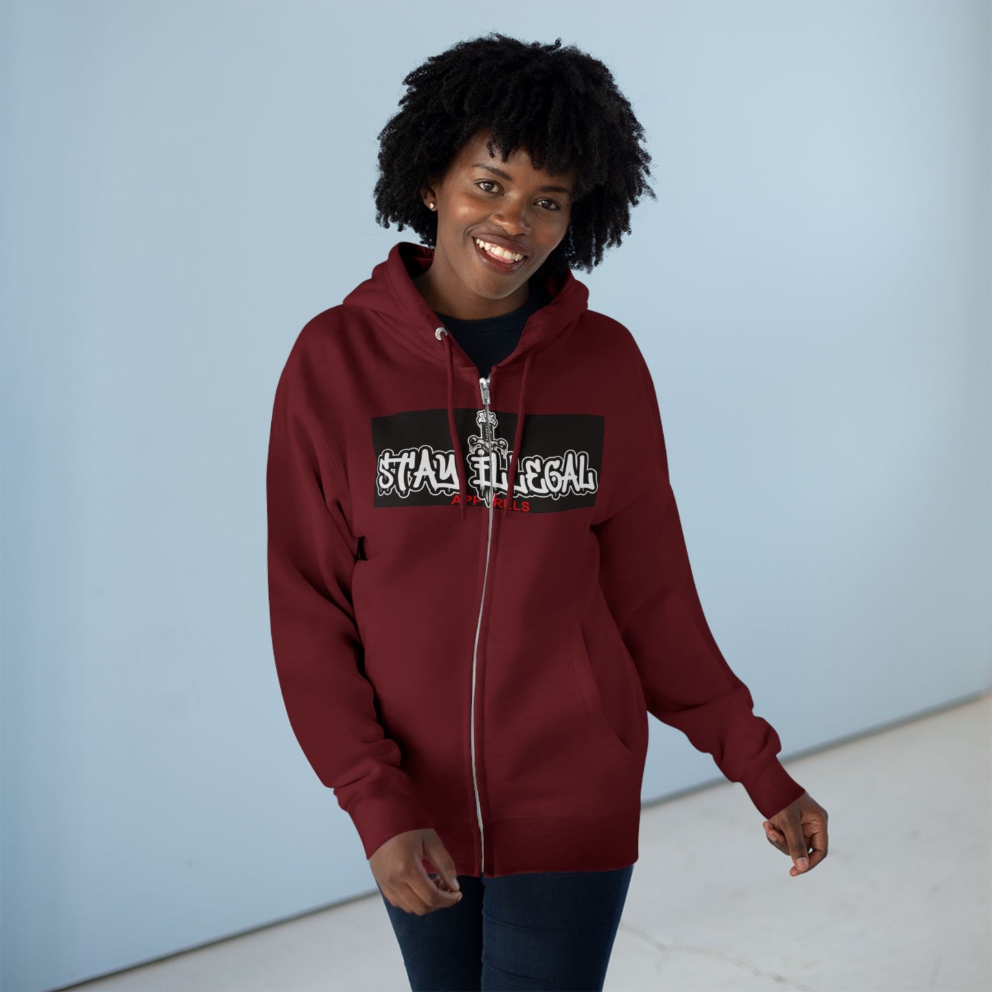 Tiger Smile Hoodie — Stay Illegal Zip Hoodie
