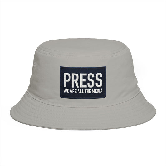Stay Illegal "PRESS" Bucket Hat — Embroidered Journalist Patch