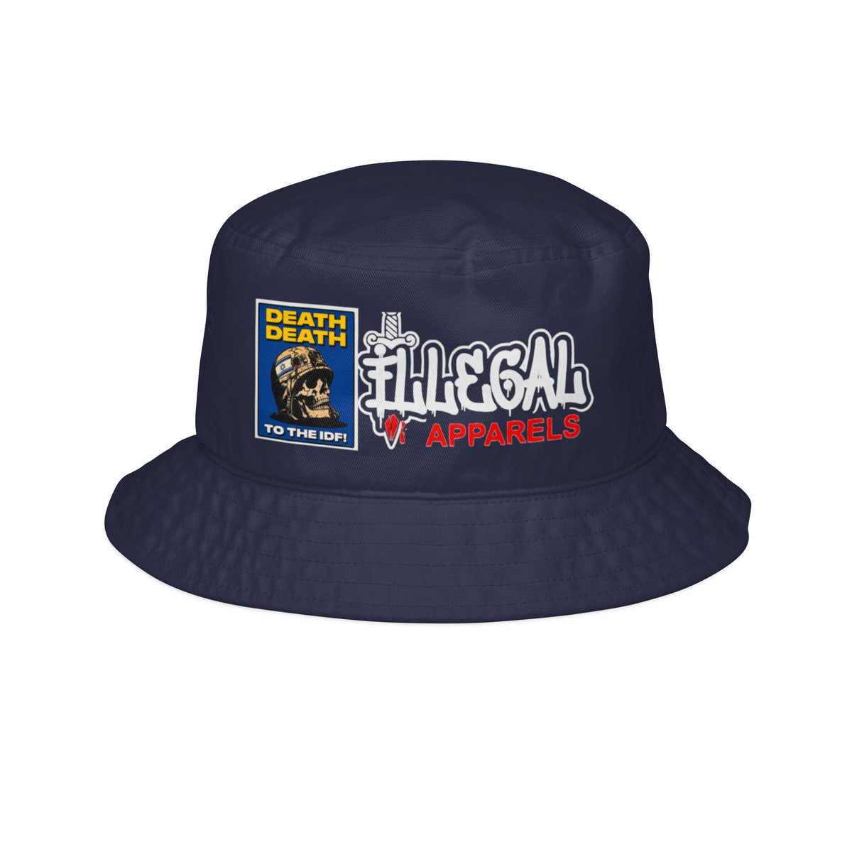 Death Death 'IDF' - Blue Patch Bucket Hat