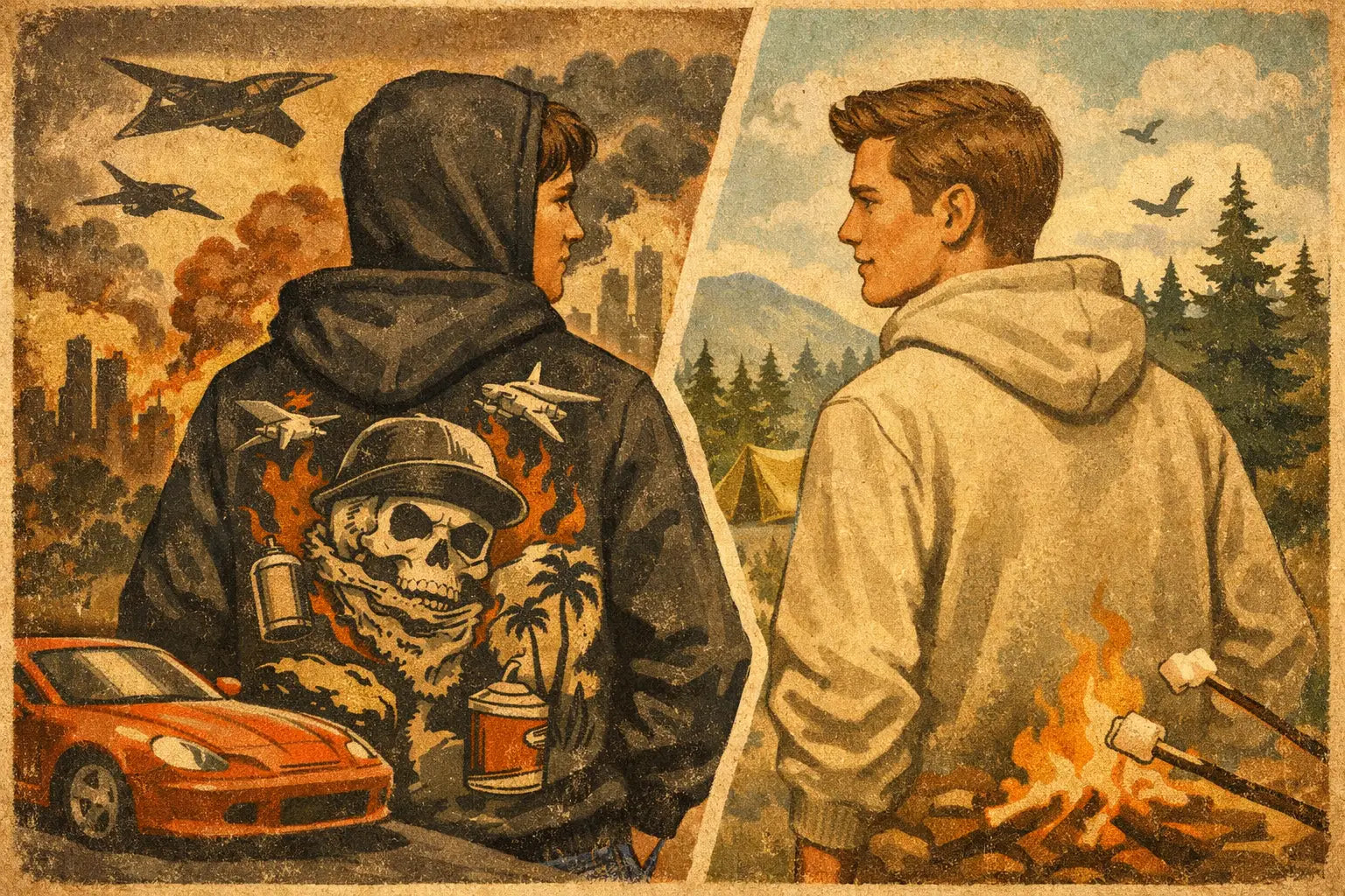 Graphic Hoodies vs Basic Hoodies