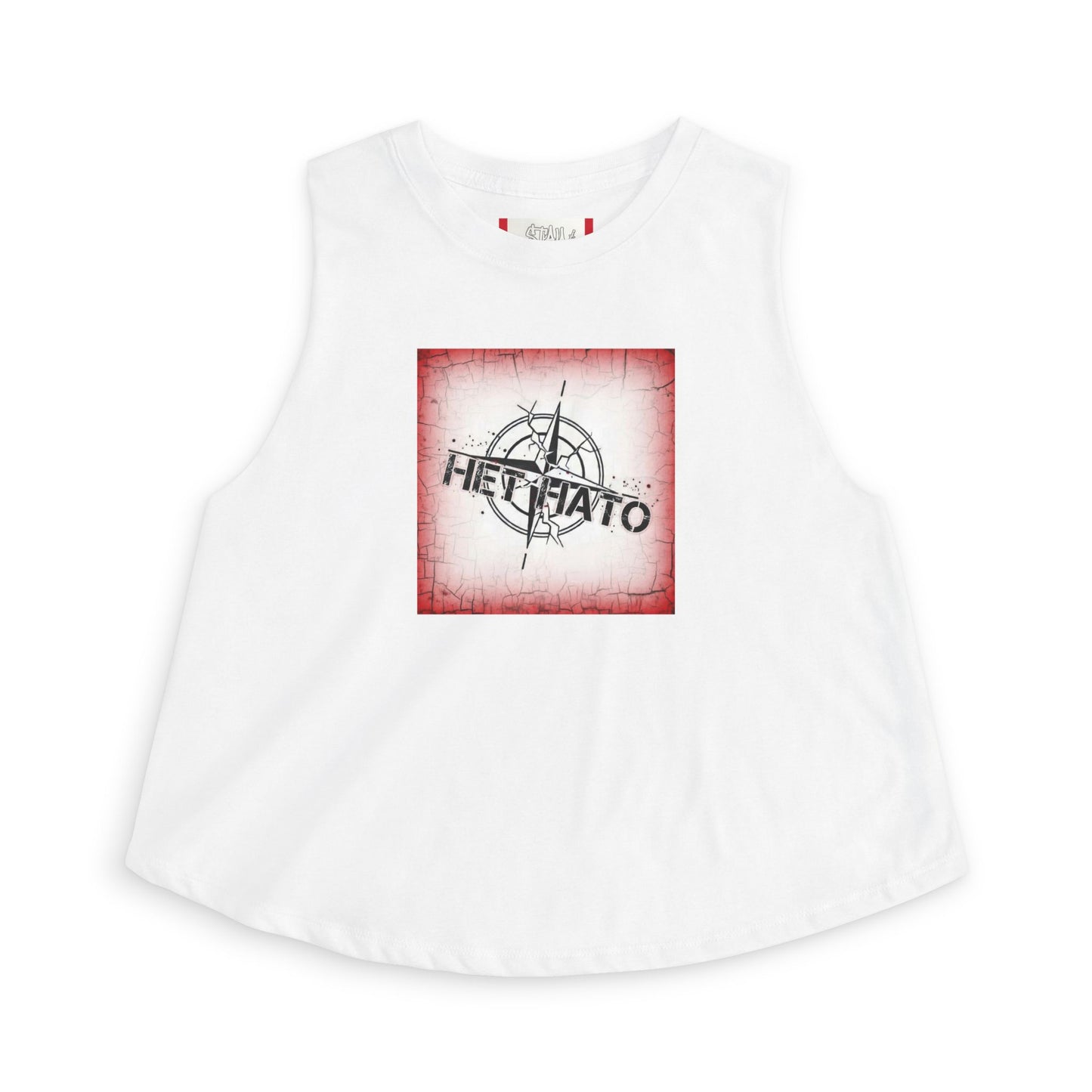 Crop Top — « NON À L'OTAN » Femme ROUGE/Russe