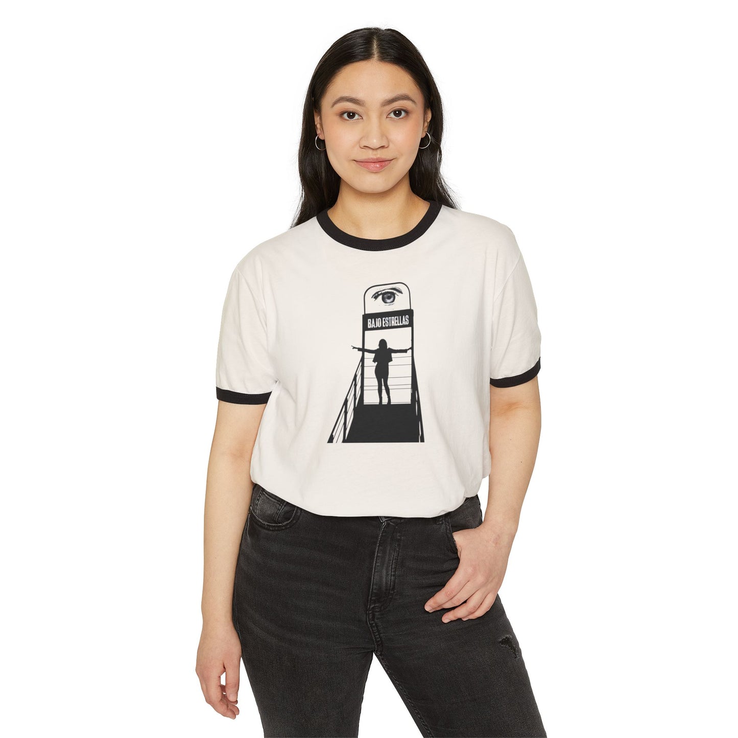 Stay Illegal Ringer T-Shirt — Bajo Estrellas