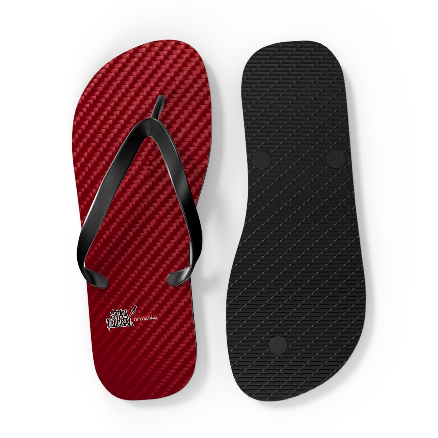 Carbon Fibre Flip Flops – Stay Illegal Claret