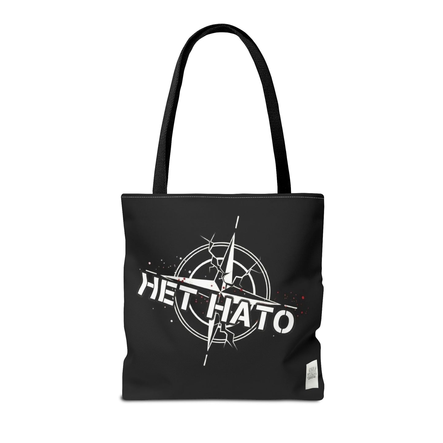 Bolso de mano negro NO A LA OTAN — Anti-OTAN inglés/ruso