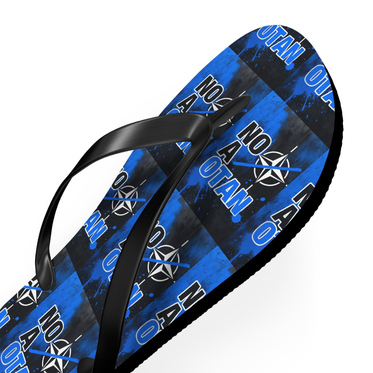 NO A OTAN Flip Flops – Blue Protest