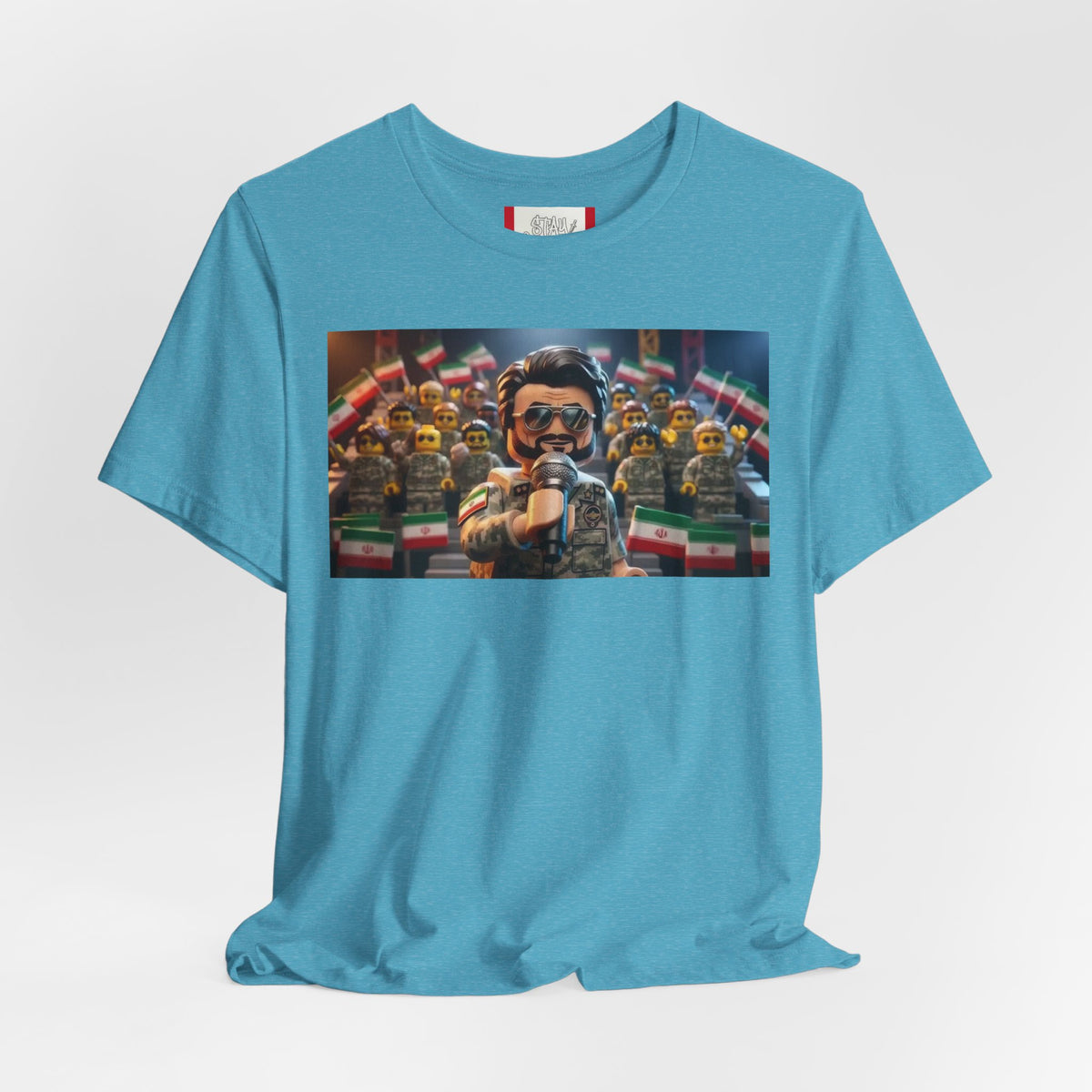 Propaganda T‑Shirt — IRAN LEGOS — IRGC Crowd Control