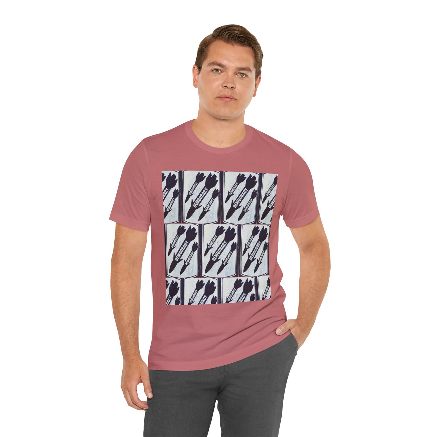Protest T‑Shirt — DEMOCRATIC MISSILES