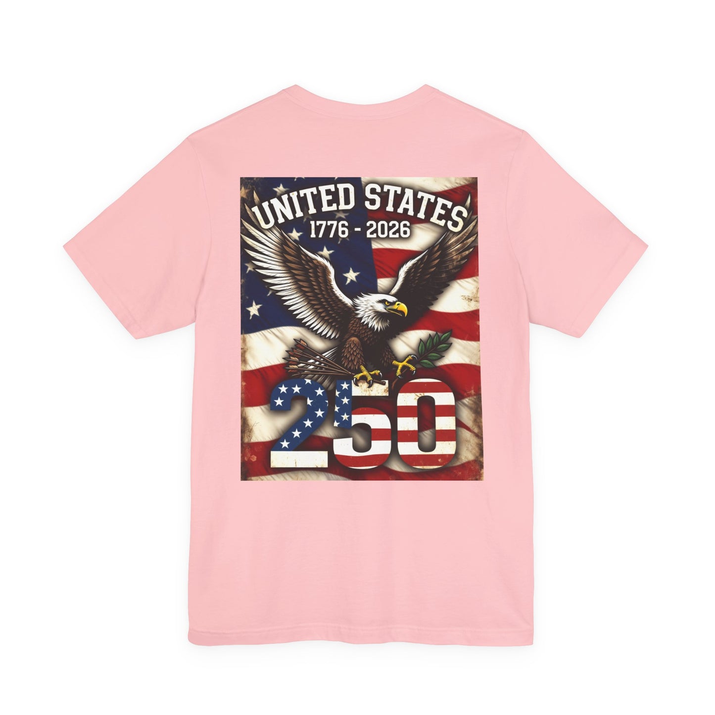 Back Print T‑Shirt — USA 250 EAGLE