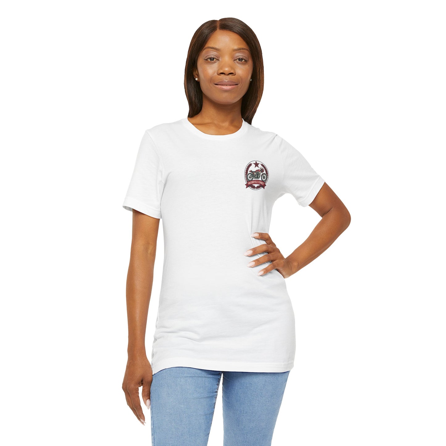Back Print T‑Shirt — MOTORCYCLE FEMINEST