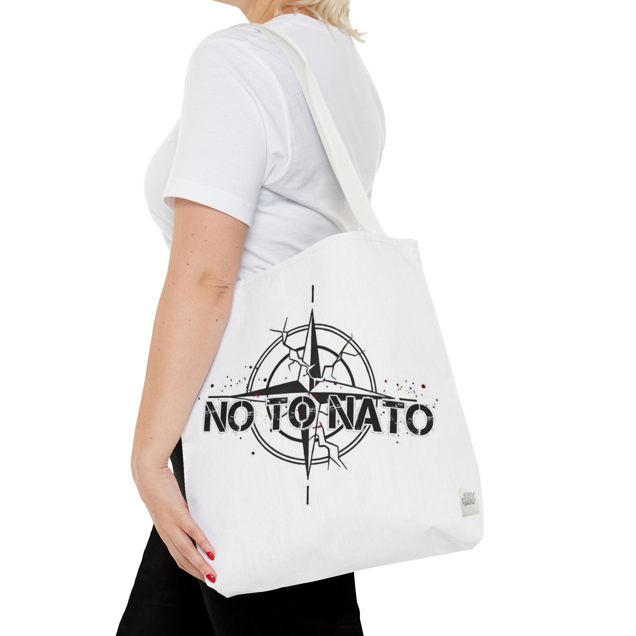 Compass Tote Bag — "NO To NATO / Het NATO" English/Russian
