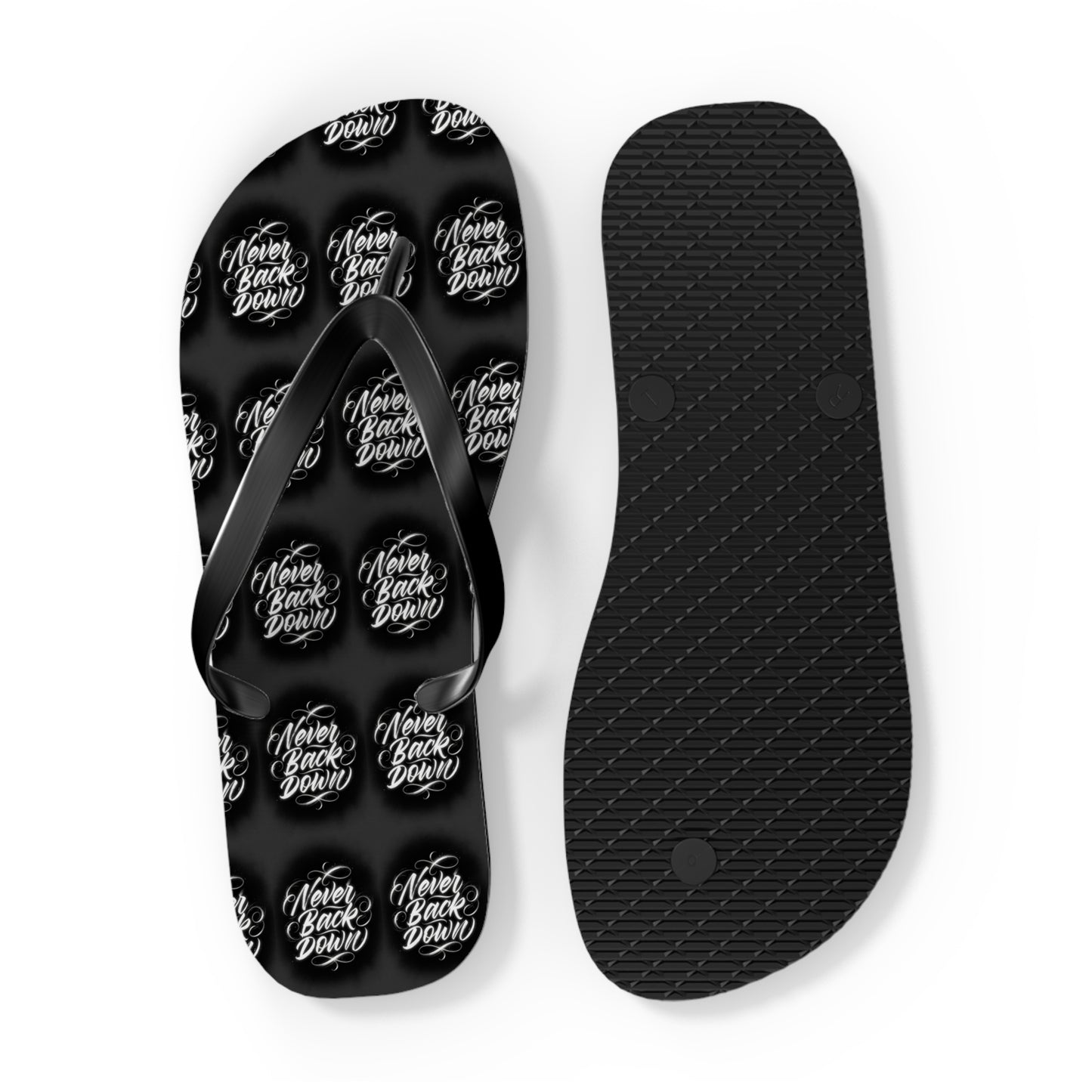 Never Back Down Flip Flops – Never Never