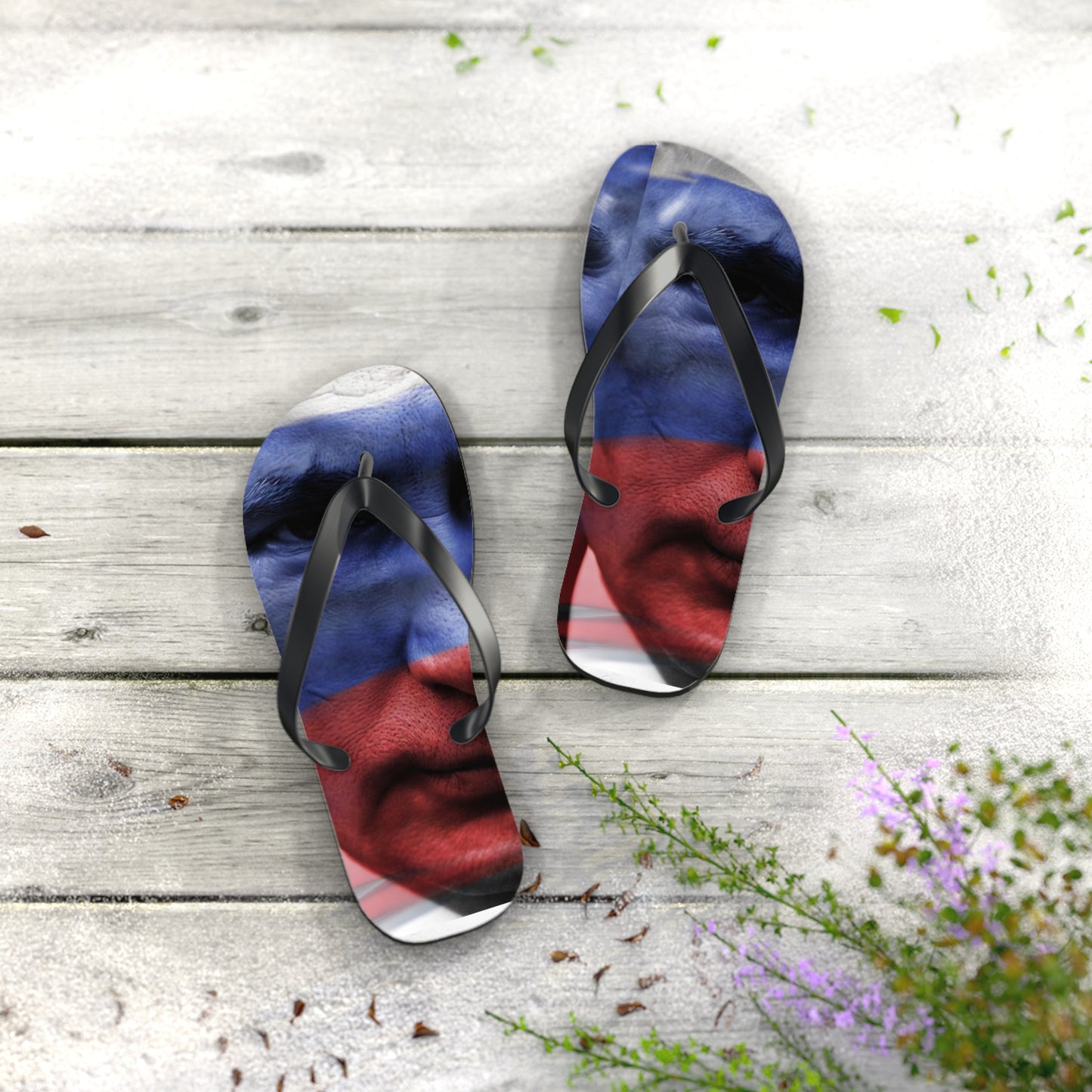 Putin's Russia Flip Flops – Putin Face