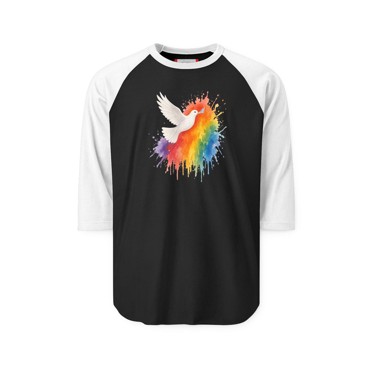 Stay Illegal Raglan 3/4 Sleeve T-Shirt — Gay Dove