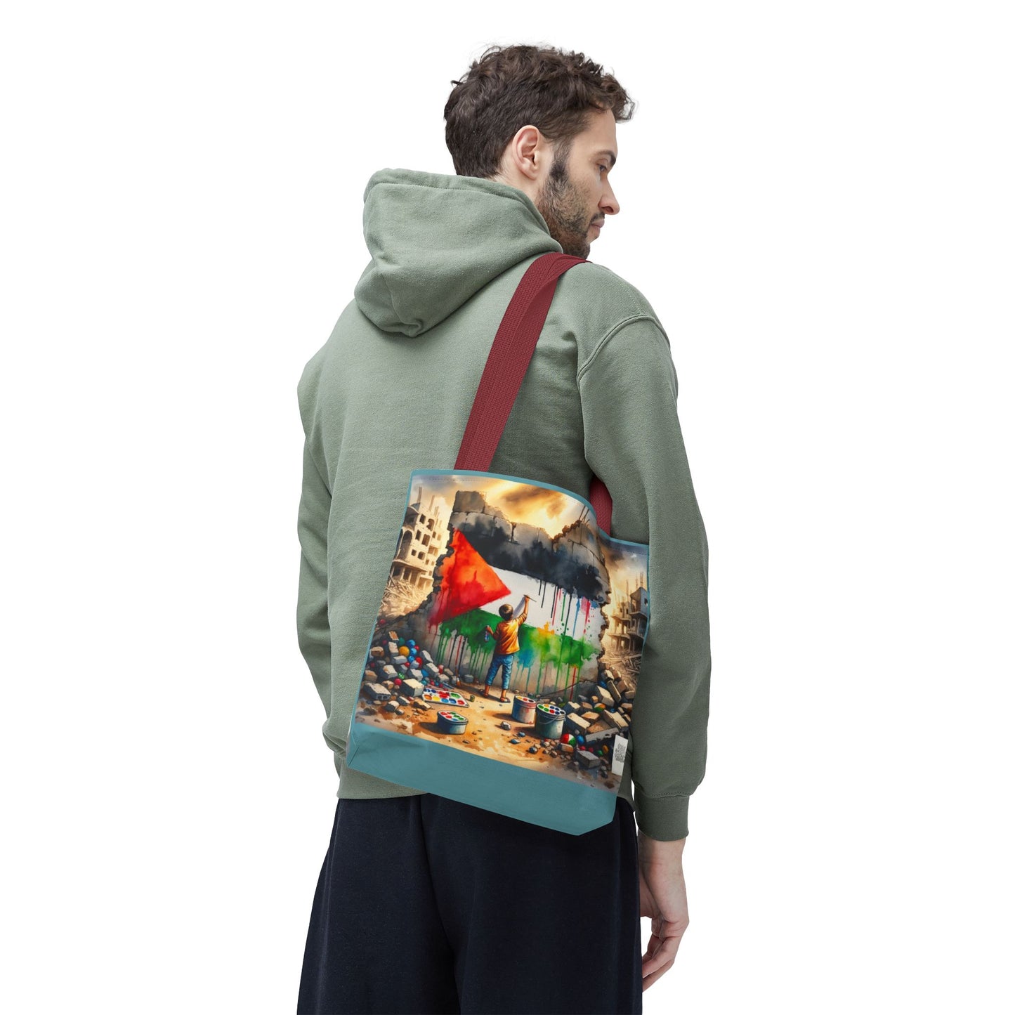 Bolso de hombro Tote — Palestine Paint
