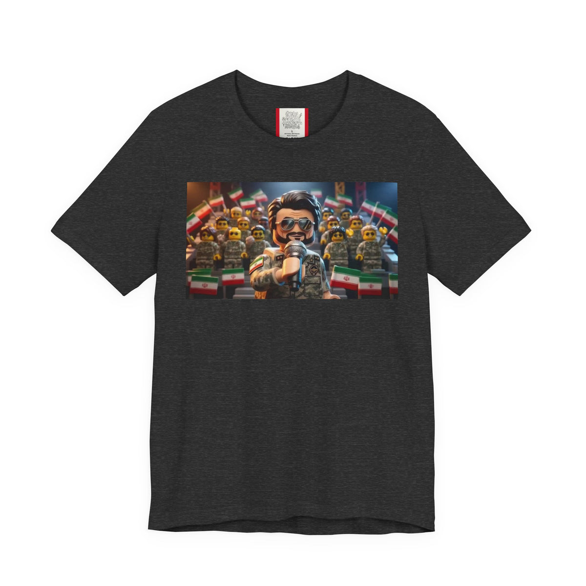 Propaganda T‑Shirt — IRAN LEGOS — IRGC Crowd Control
