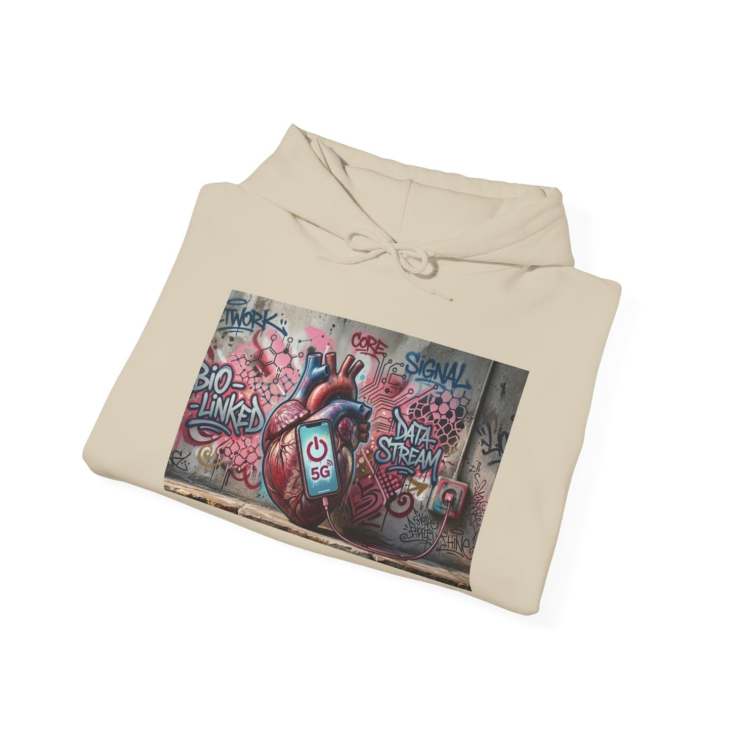 Stay Illegal Graffiti Hoodie - Mobile Heart