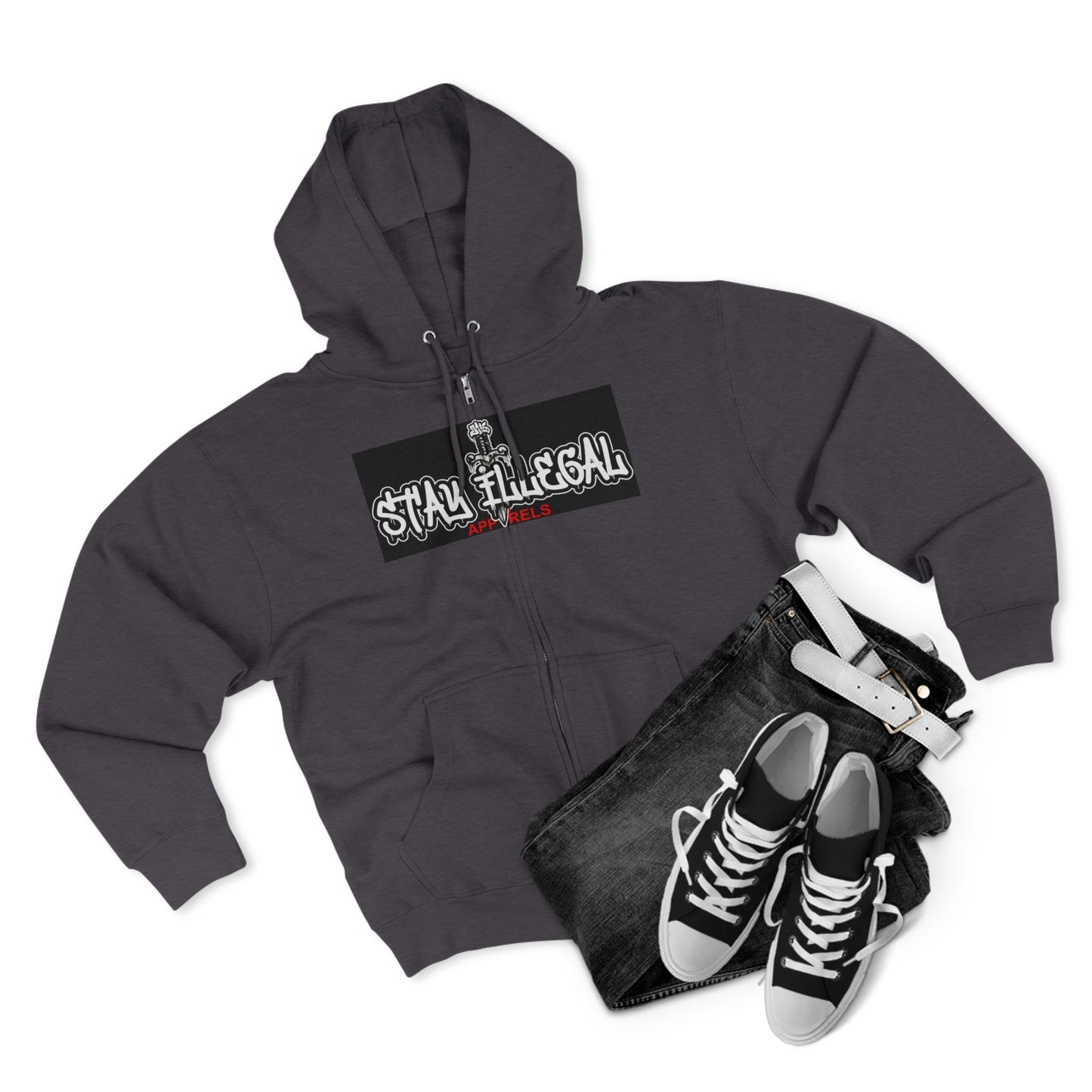 Eye Of The Beholder Hoodie — Stay Illegal Zip Hoodie