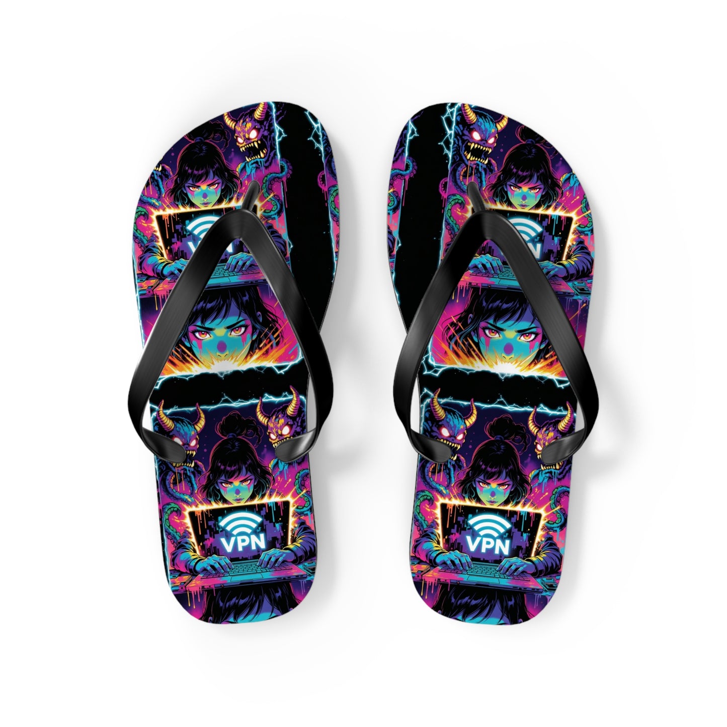 VPN Beach Flip Flops – Screen Time