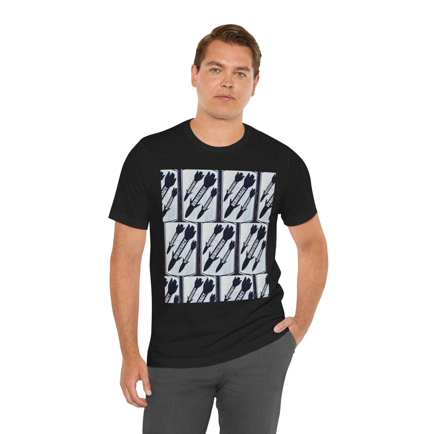 Protest T‑Shirt — DEMOCRATIC MISSILES