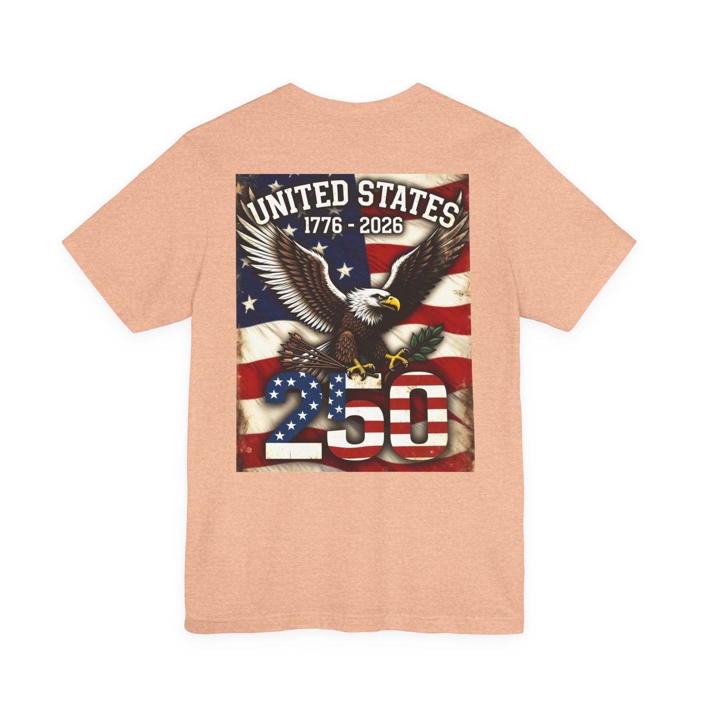 Back Print T‑Shirt — USA 250 EAGLE