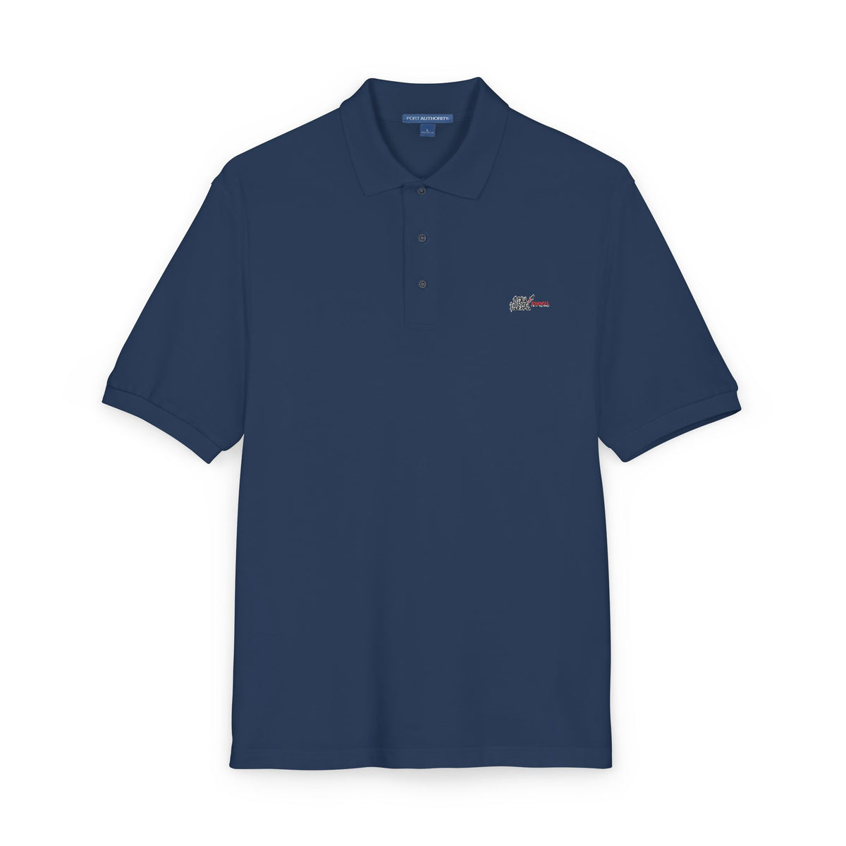 Black Colletion Polo‑Shirt — "Stay Illegal"