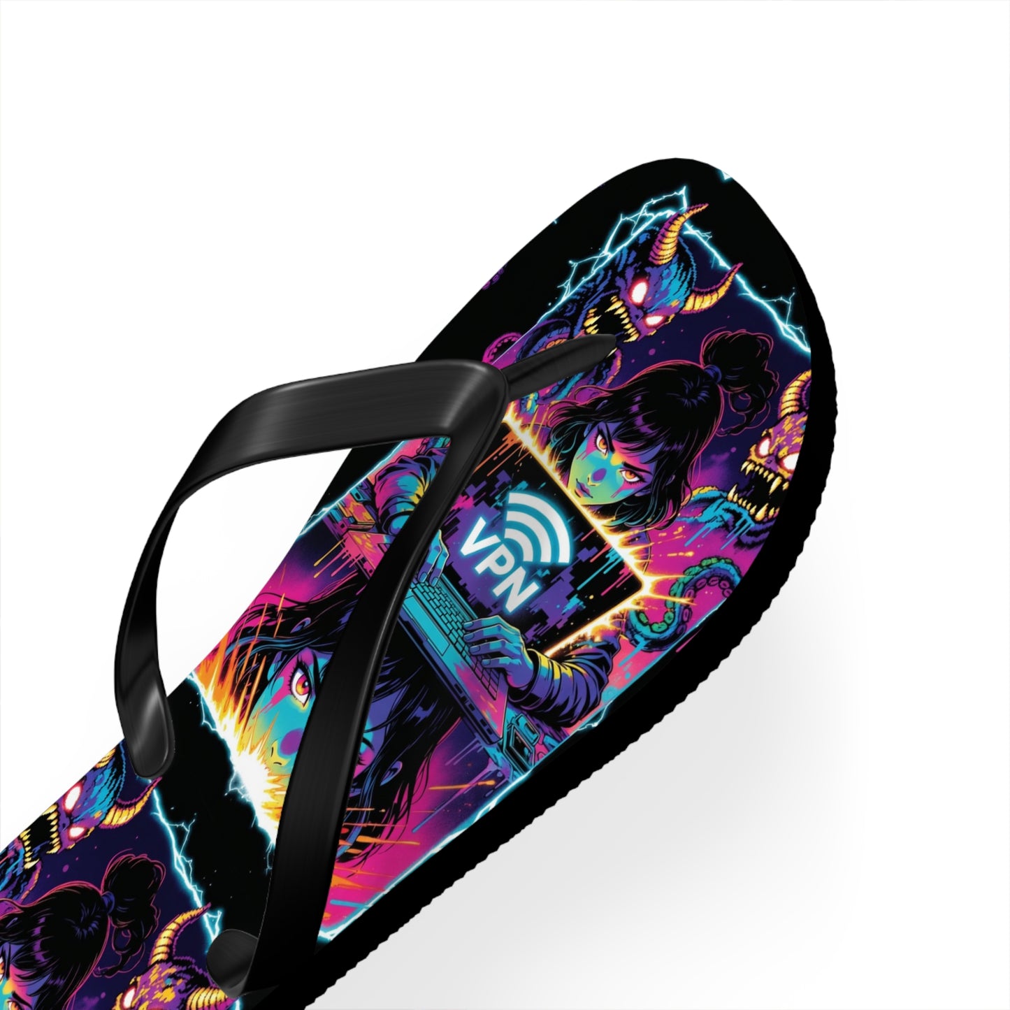 VPN Beach Flip Flops – Screen Time