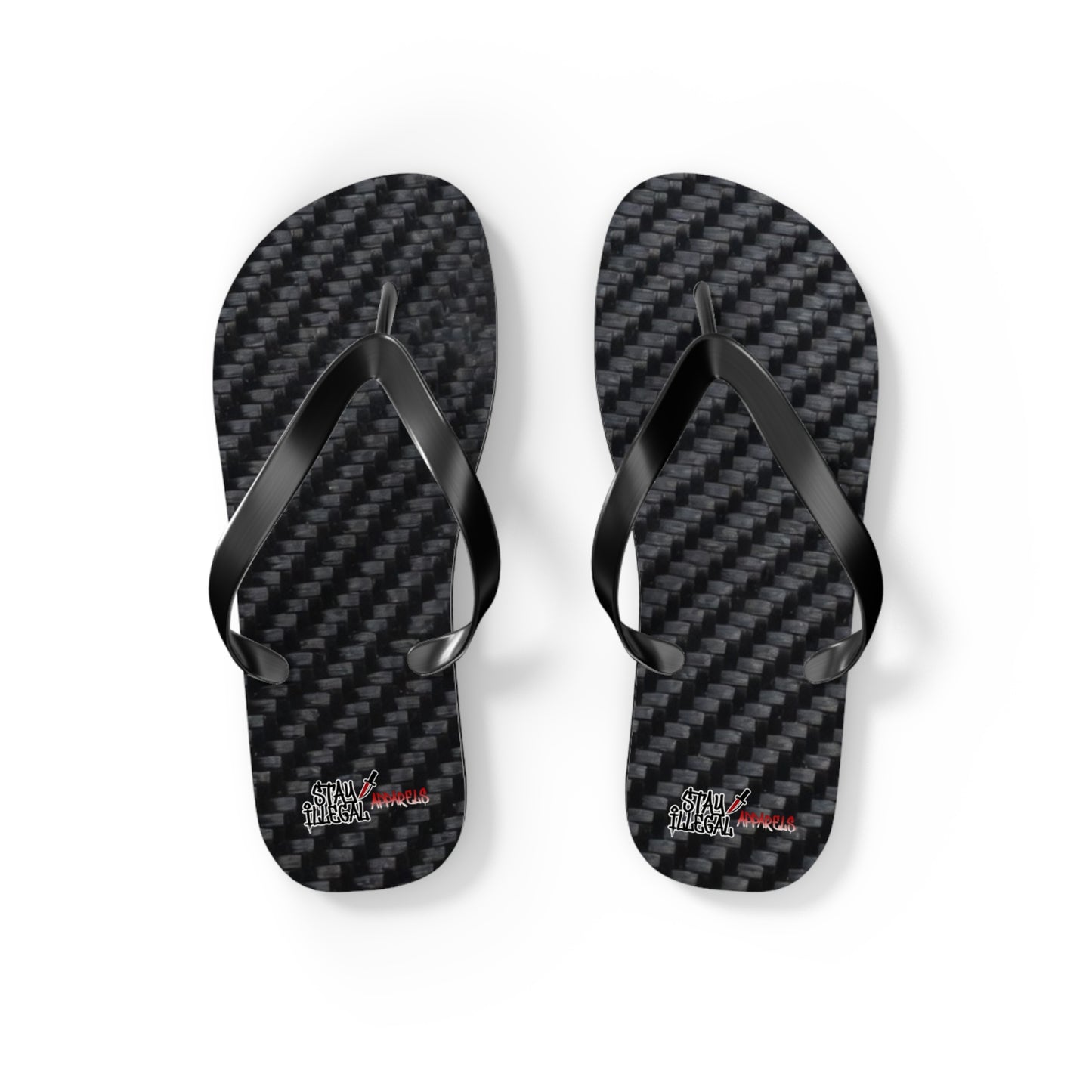 Carbon Fibre Flip Flops – Stay Illegal Black