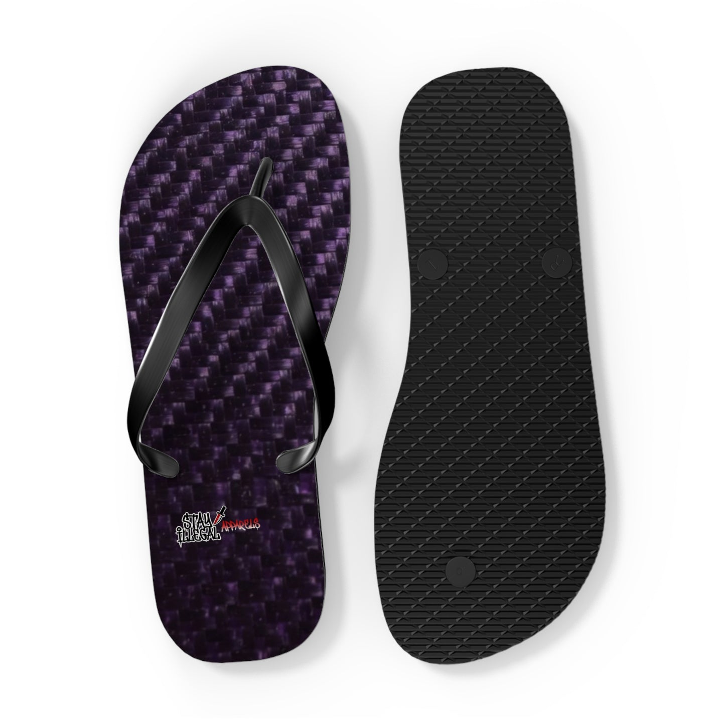 Carbon Fibre Flip Flops – Stay Illegal Purple