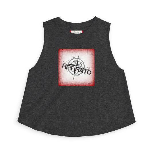 Crop Top — « NON À L'OTAN » Femme ROUGE/Russe