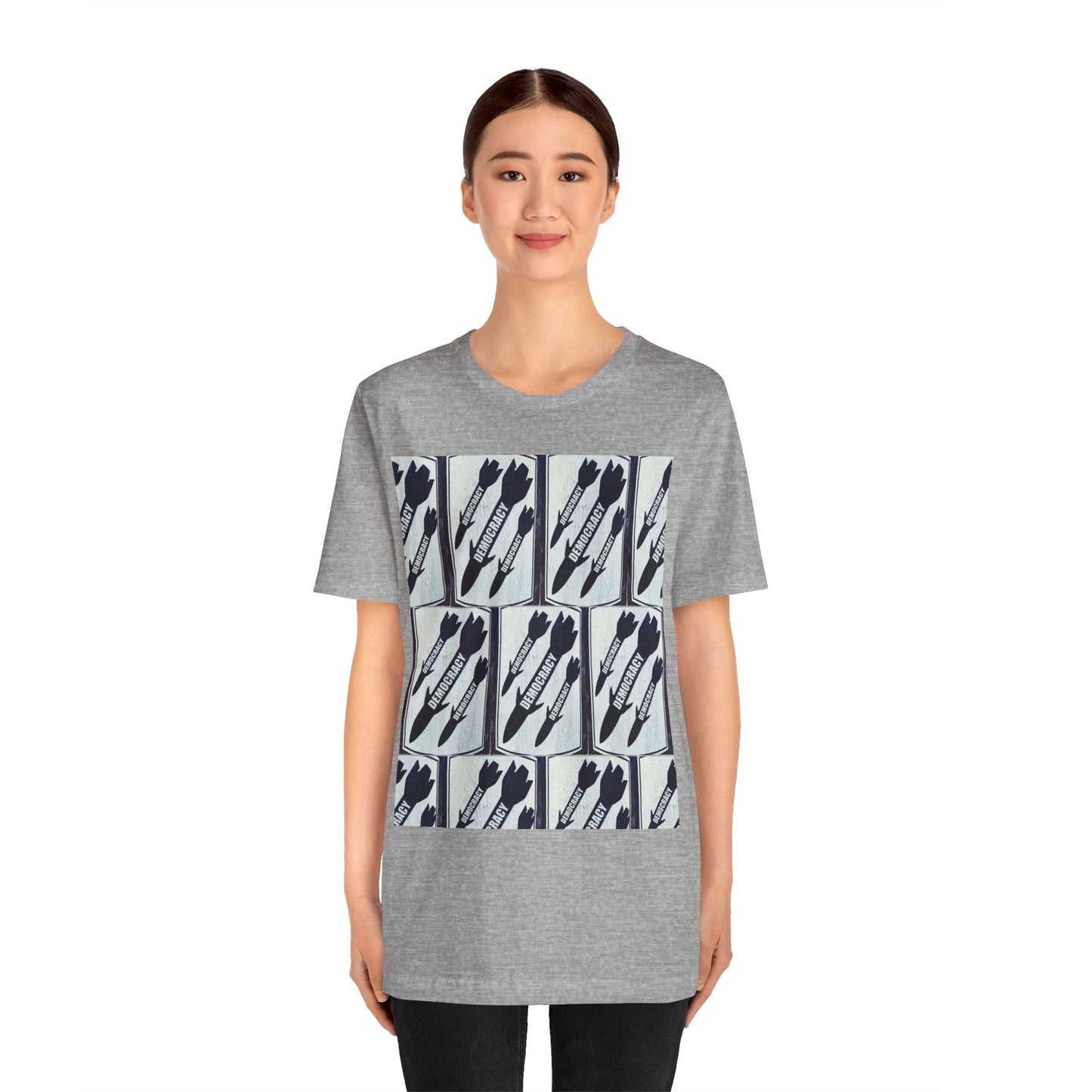 Protest T‑Shirt — DEMOCRATIC MISSILES