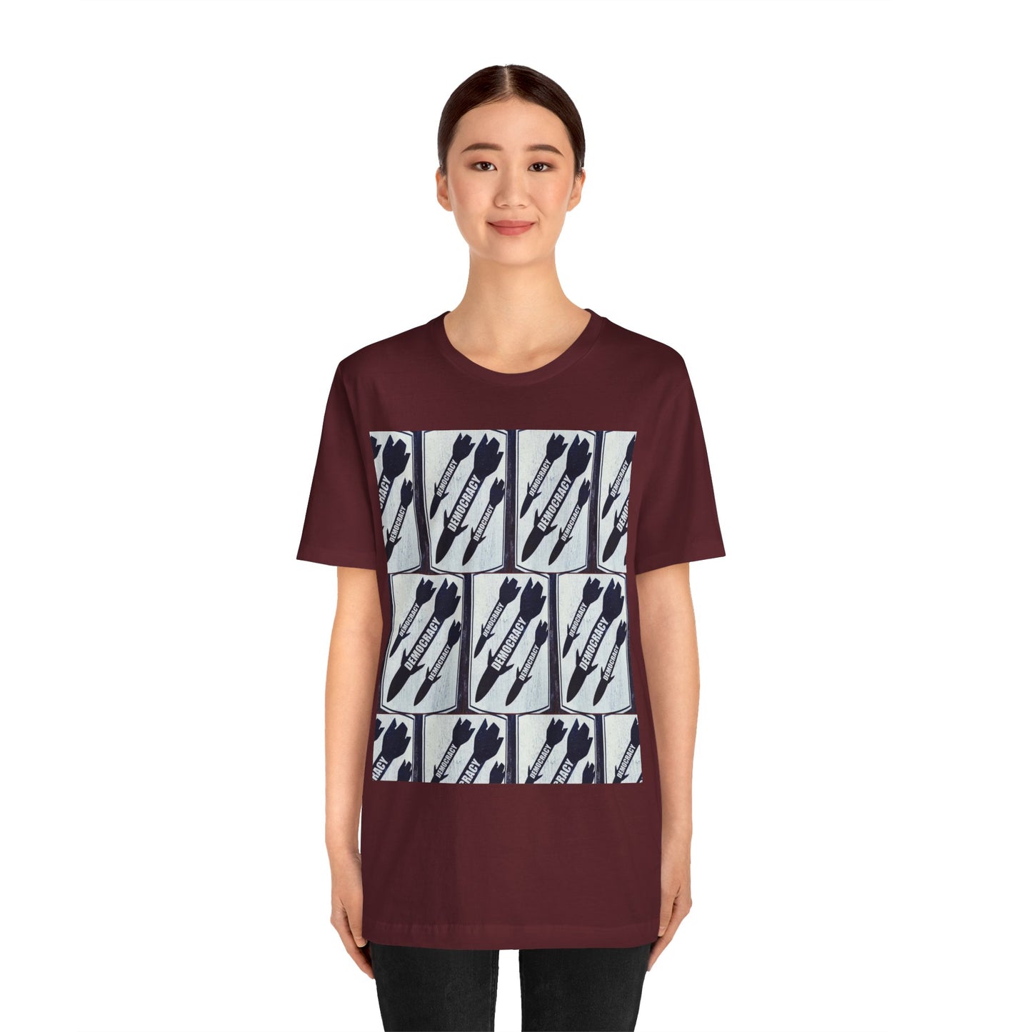 Protest T‑Shirt — DEMOCRATIC MISSILES