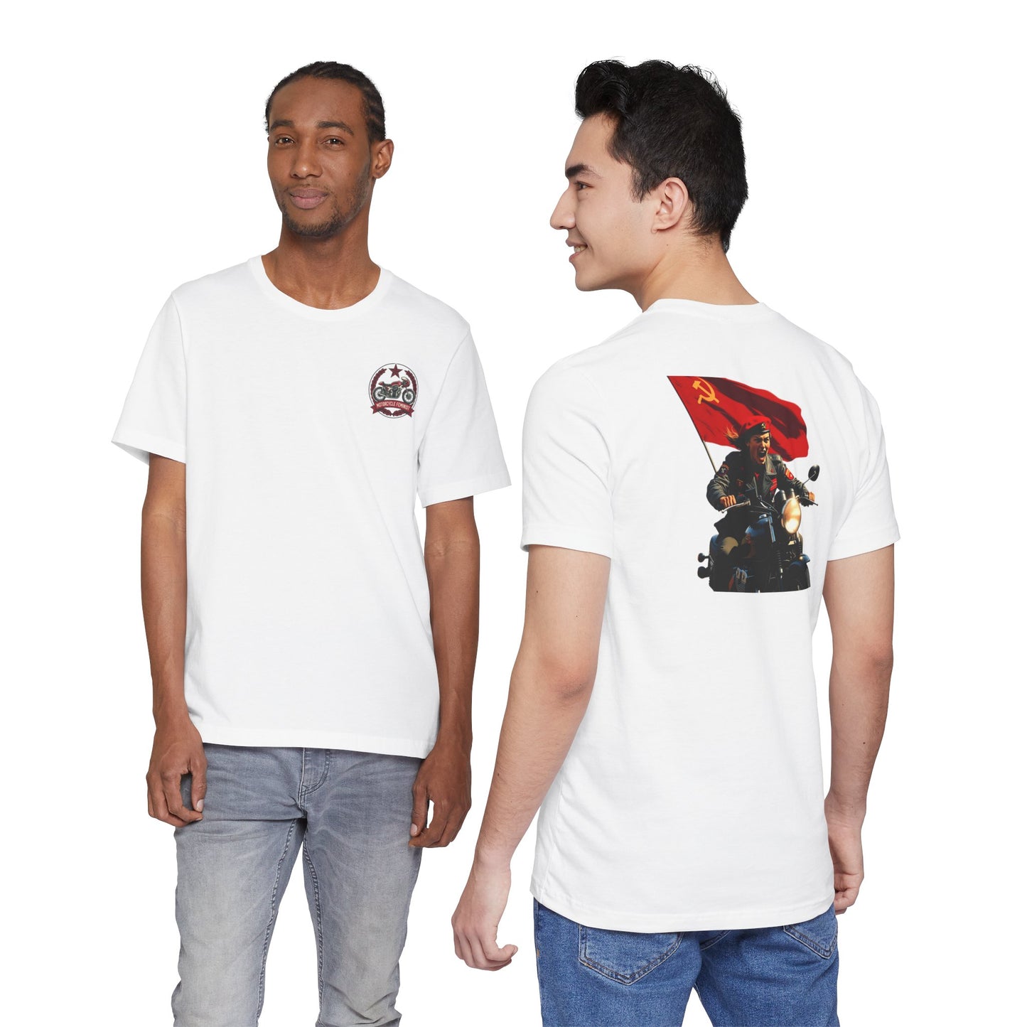 Back Print T‑Shirt — MOTORCYCLE FEMINEST