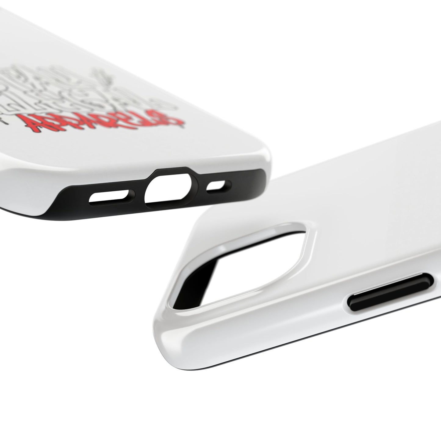 Coque de téléphone Stay Illegal - Blanc/Rouge robuste