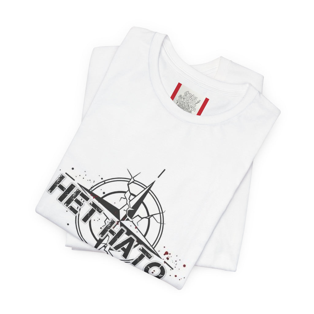 T‑Shirt — "NO To NATO" Russian/White