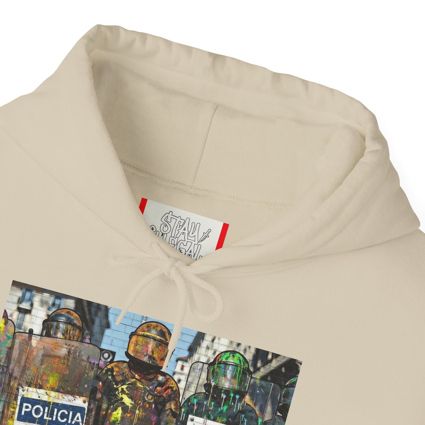 Stay Illegal Graffiti Hoodie - Policia Policia