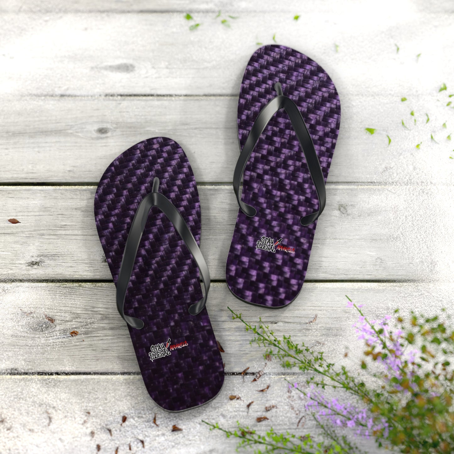 Carbon Fibre Flip Flops – Stay Illegal Purple