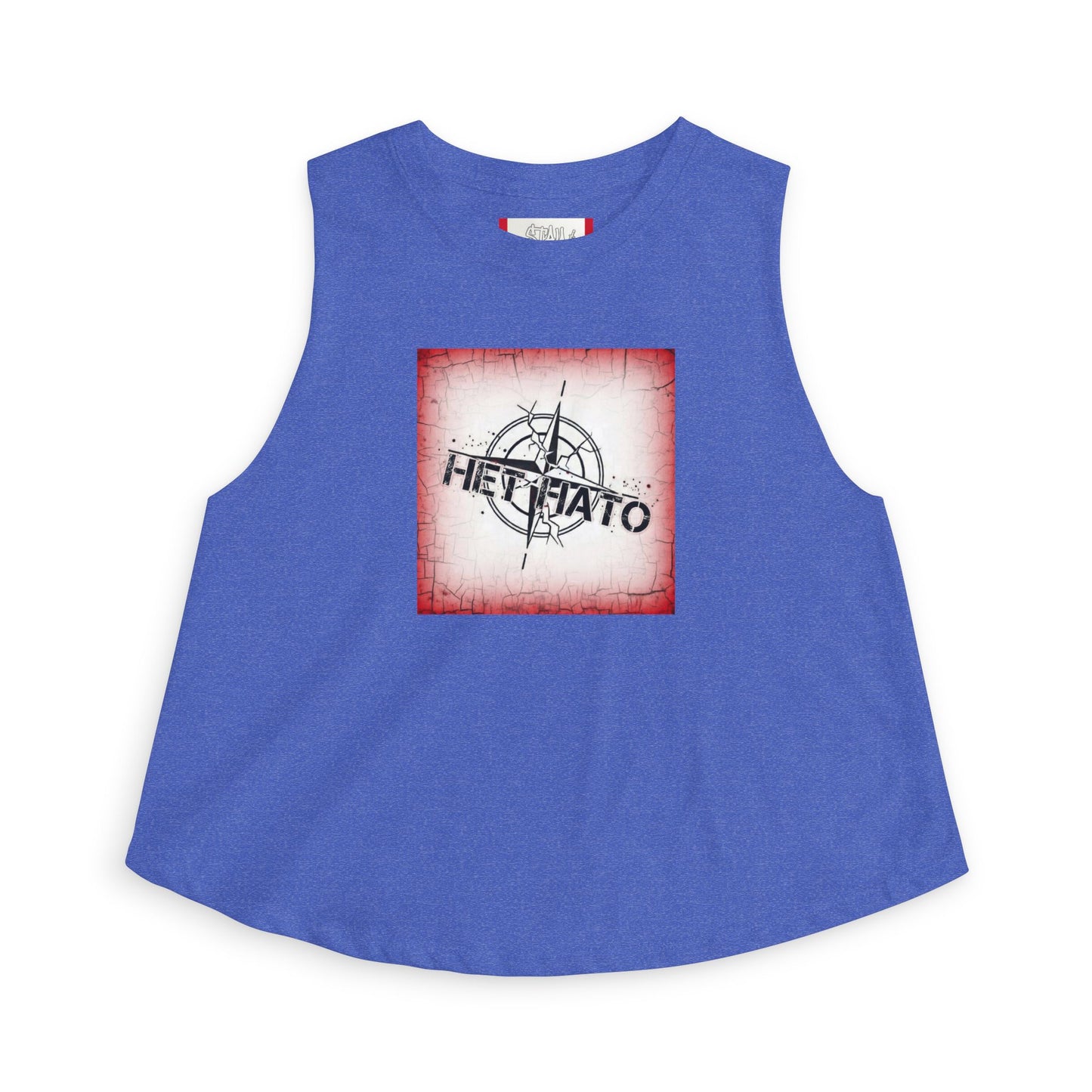Crop Top — « NON À L'OTAN » Femme ROUGE/Russe