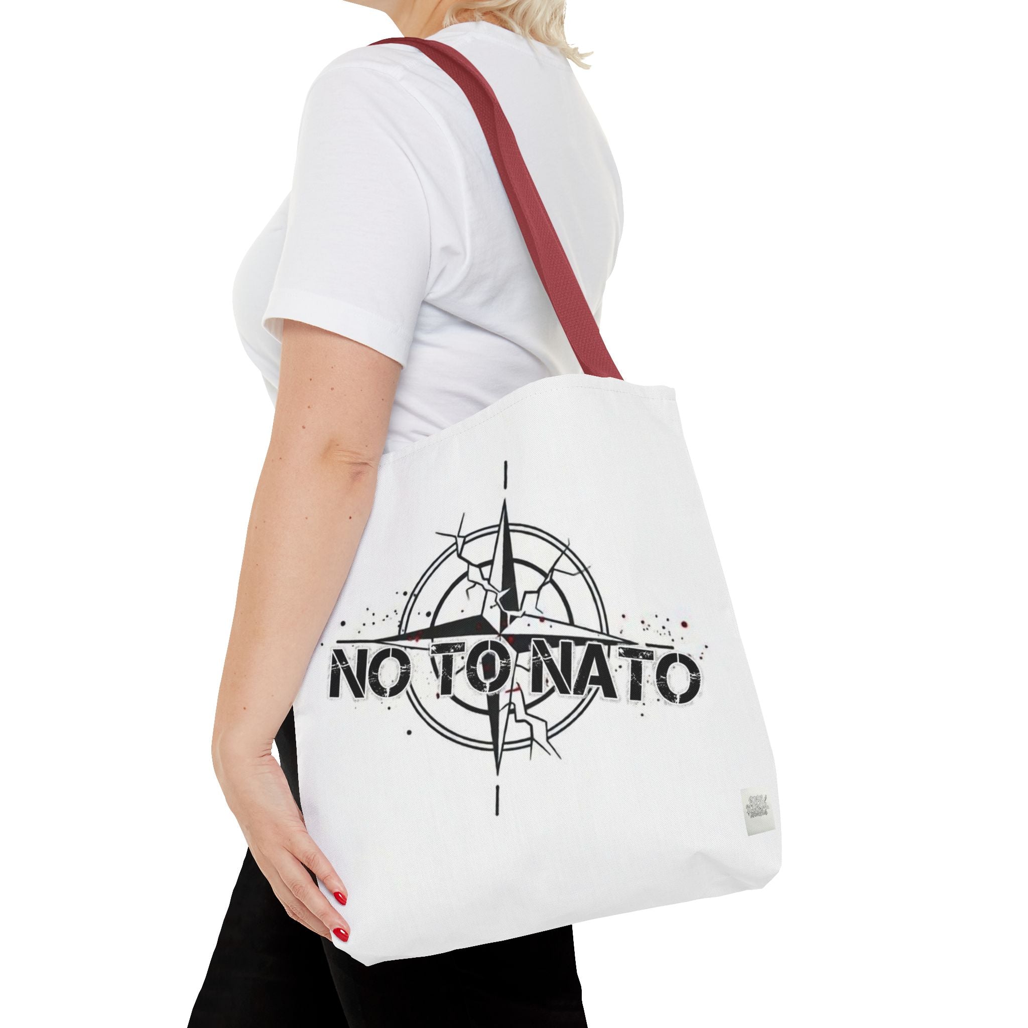Compass Tote Bag — "NO To NATO / Het NATO" English/Russian