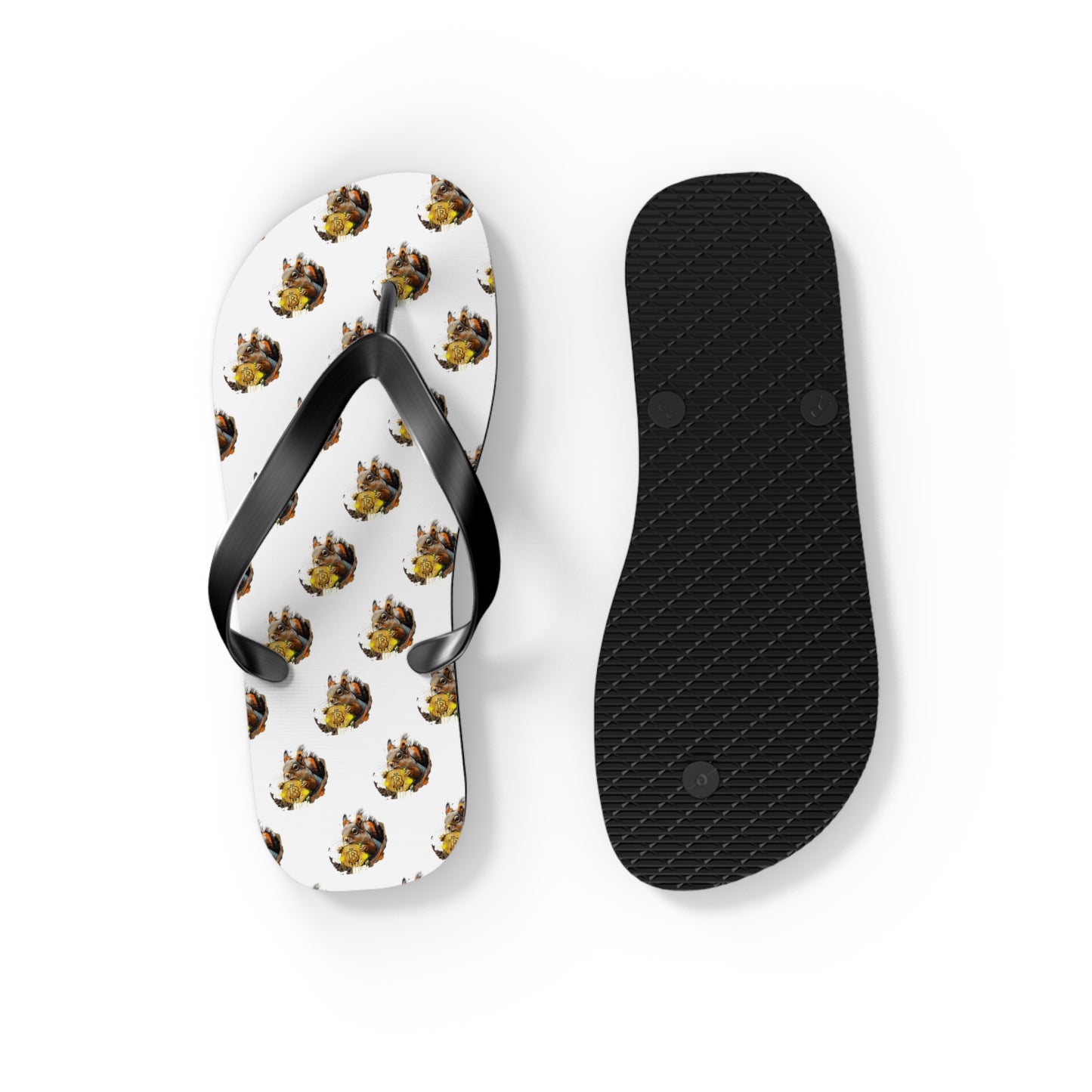 BitCoin Squirrel Flip Flops – Protest Finance