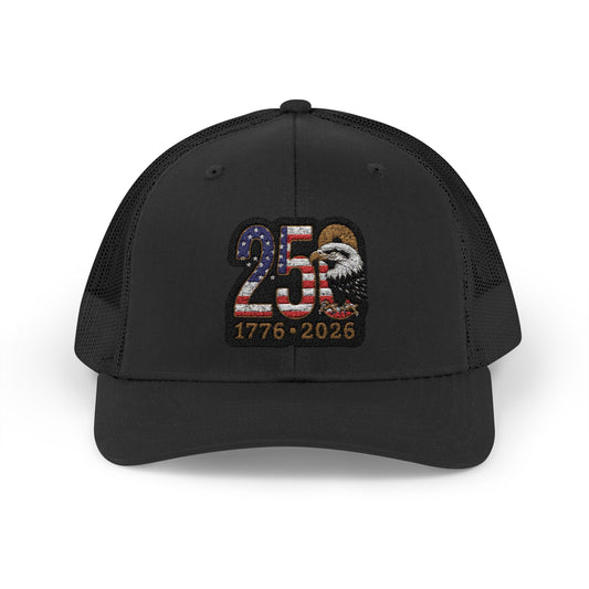 Stay Illegal Trucker Cap — USA 250th Anniversary Eagle Patch