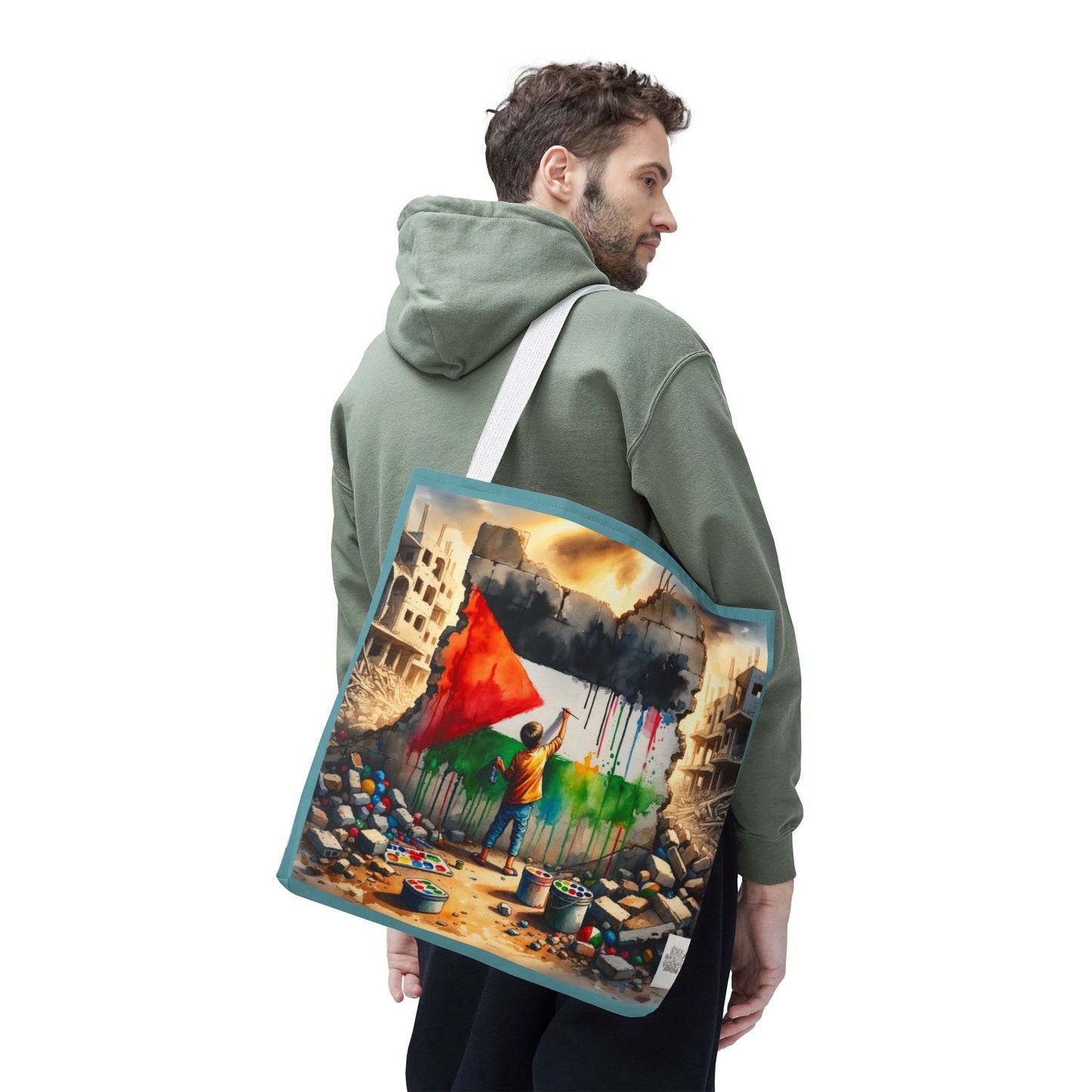 Bolso de hombro Tote — Palestine Paint