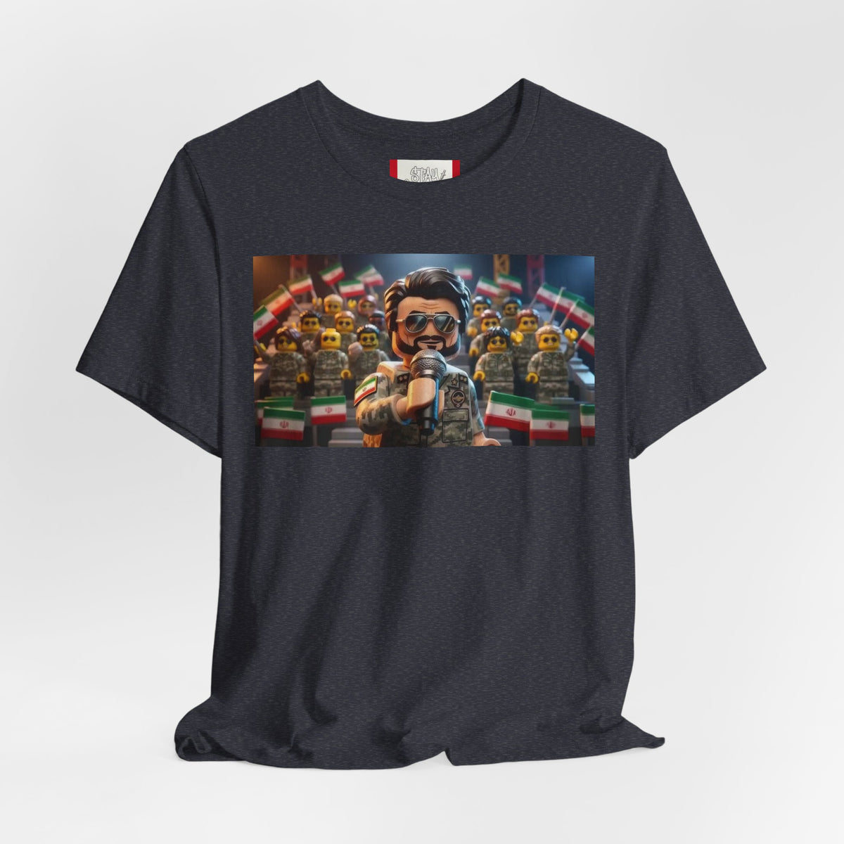 Propaganda T‑Shirt — IRAN LEGOS — IRGC Crowd Control