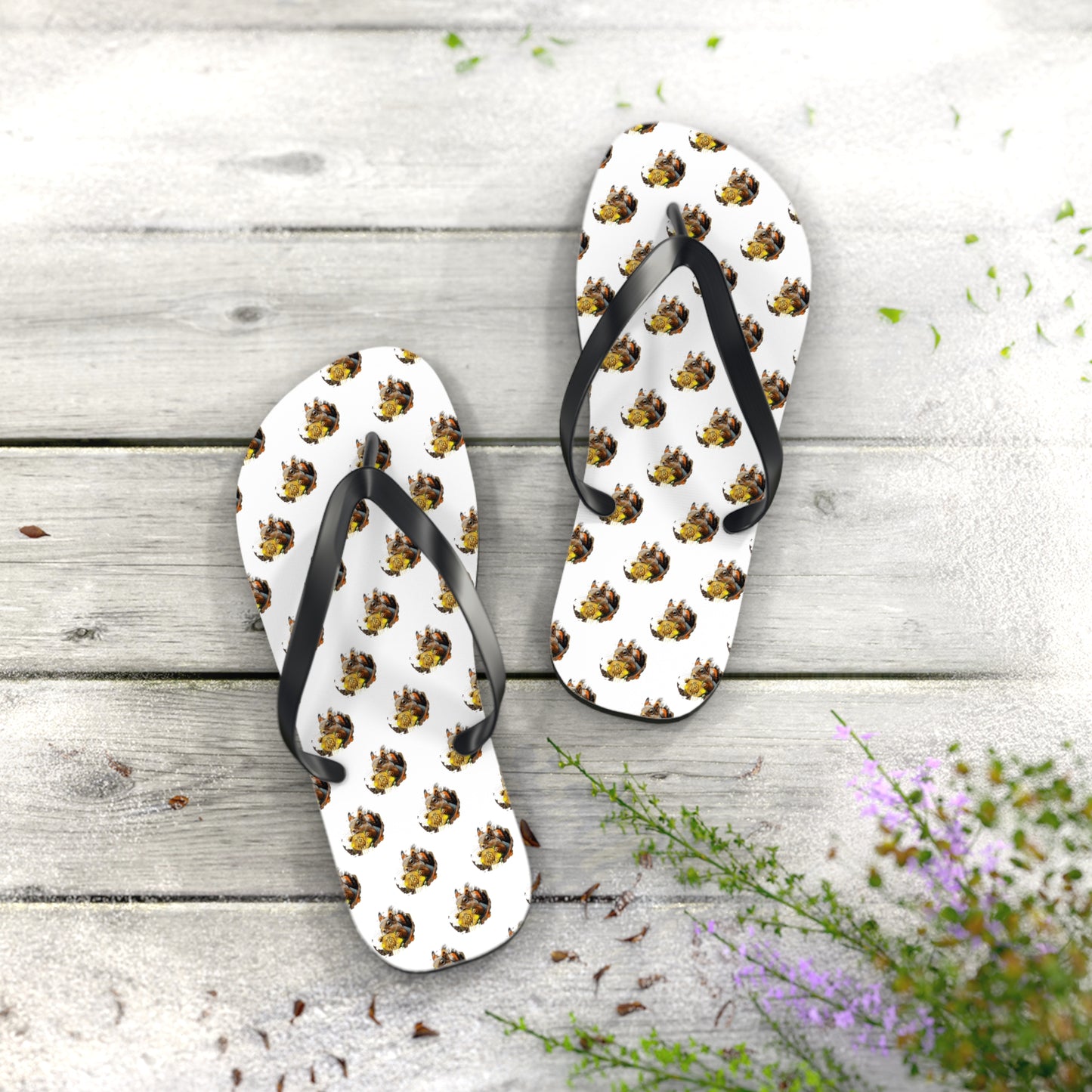 BitCoin Squirrel Flip Flops – Protest Finance